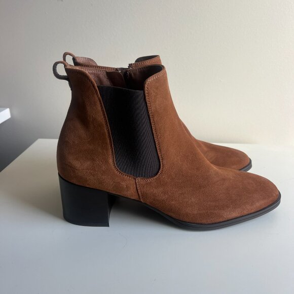 Paul Green Brown Suede Ankle Boots - Picture 9 of 9